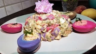 Необычный яичный салат к пасхе !!! Салат из яиц!!! Необычный яичный салат к пасхе !!! Салат из яиц!!!
