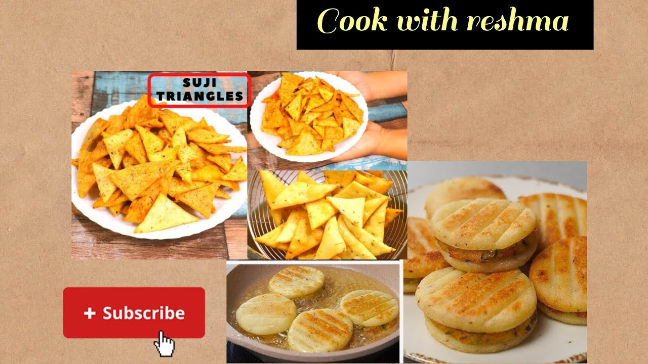 सूजी से बनाए दो नए- नए नाश्ते|| Suji snacks😋🍪 .. Tastyyyy and delicious..