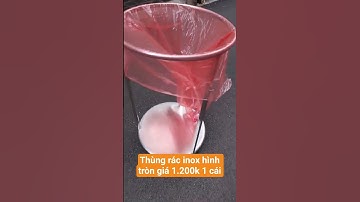 thùng rác inox hình tròn. thùng đựng rác inox 304. thùng rác inox Toán huệ