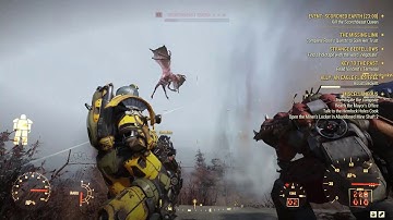 Scorchbeast Queen fight but I remastered it. | FALLOUT 76