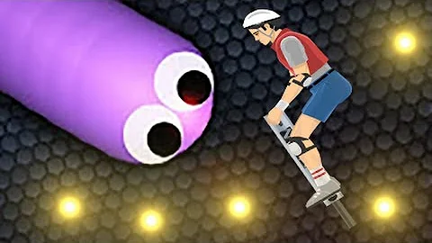 SLITHER.IO IN HAPPY WHEELS! | Happy Wheels #15