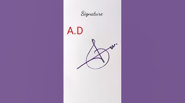 Short signature of A D #howto #design #signature
