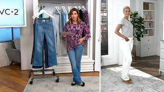 Jen7 for 7 For All Mankind Slim Bootcut Jeans on QVC screenshot 2