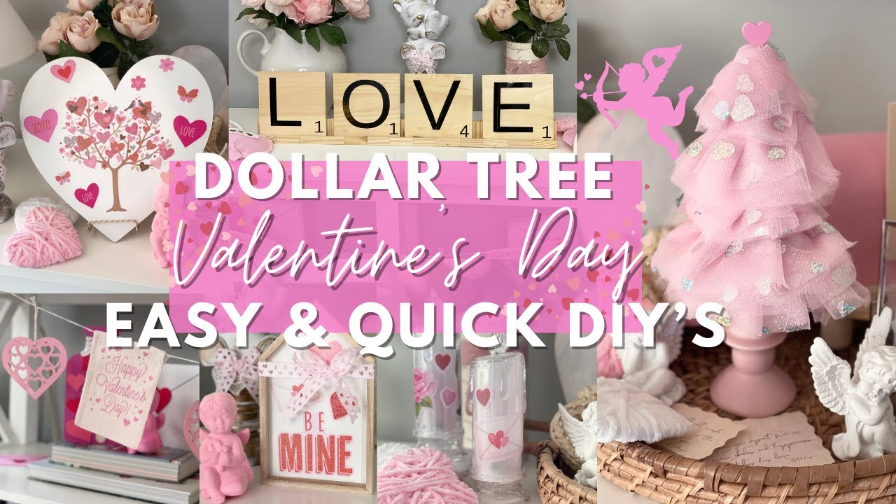 💕 NEW Dollar Tree VALENTINES DAY 2025 DIYs | Dollar Tree Valentines ...