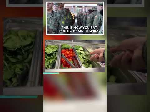 Army Basic Training Food Menu  #Shorts