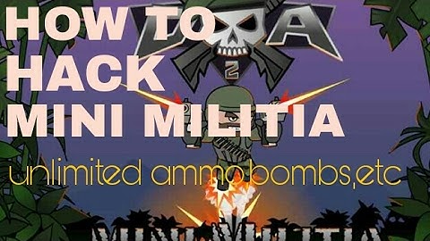 How to hack Mini Militia using apk editor(unlimited ammo,bombs.etc) || no roots 100% working