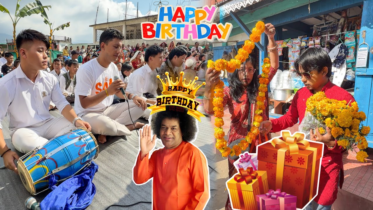 Celebrating 100 TH Birthday 😍Sri Satya Sai Baba