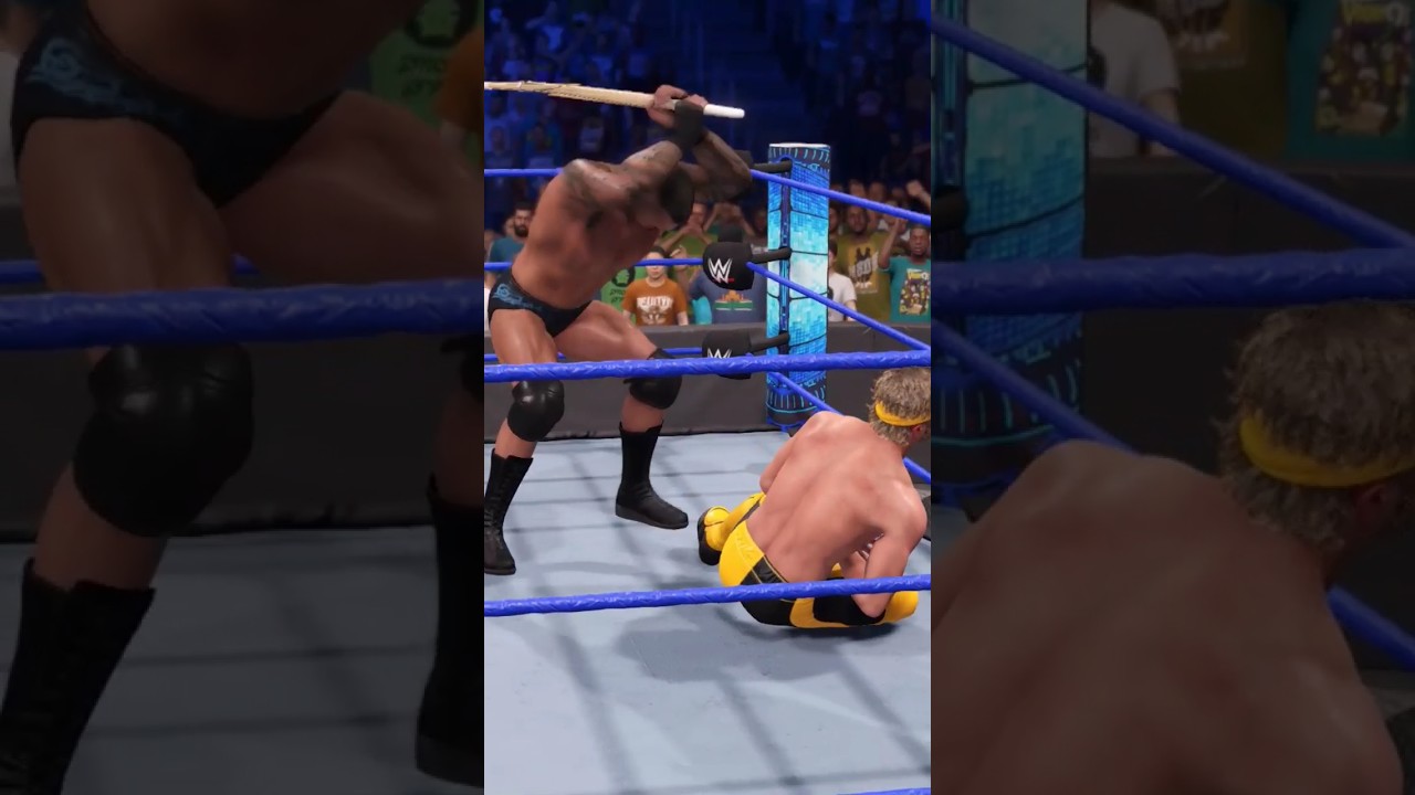 Randy Orton break kendo stick against Logan Paul