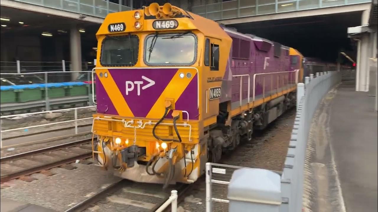V/Line N469 City of Morwell Departing Southern Cross Station to Melton Leslie RS5T HORN SHOW V/Line N469 City of Morwell Departing Southern Cross Station to Melton Leslie RS5T HORN SHOW