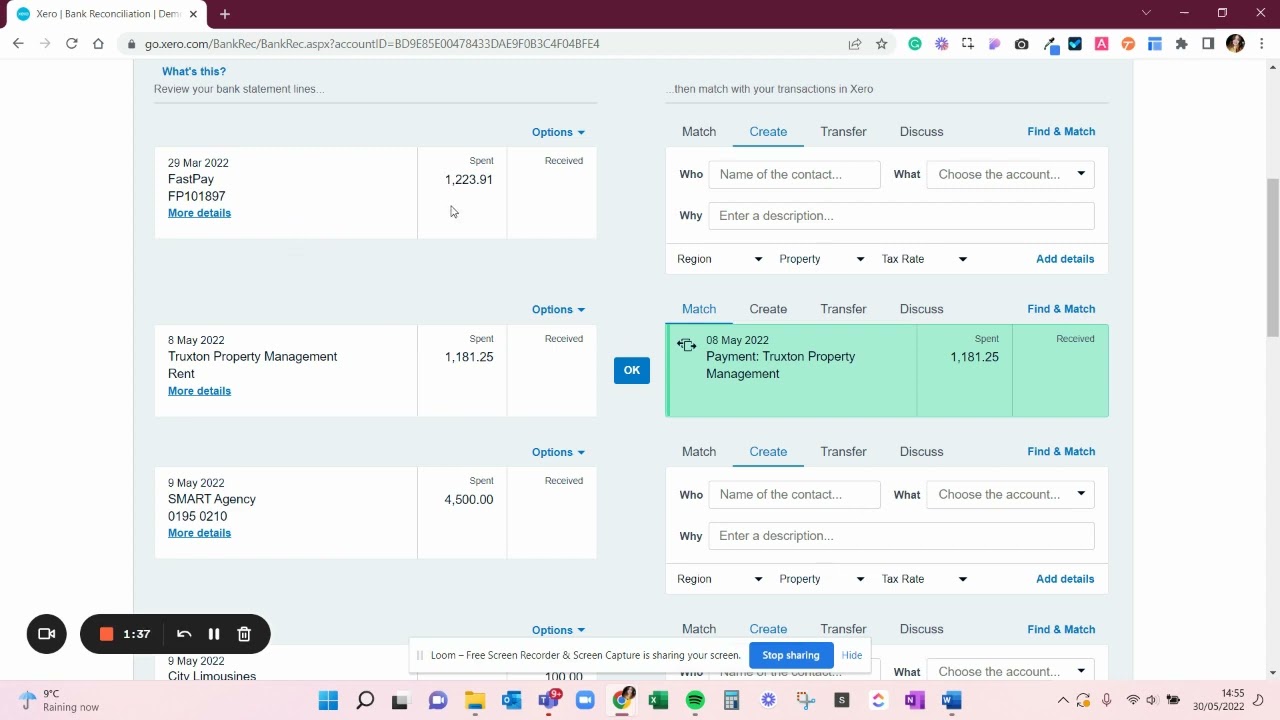 Xero - Bank Reconciliation basics