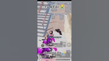 1 v 4 fail 😭🚫 #bgmi #pubg #viral #video #pubgmobile #pubgmobile