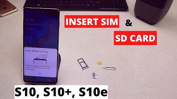 Insert SIM & SD CARD - Samsung Galaxy S10/S10+/S10e | How To Properly Insert!