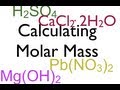 Calculating Molar Mass of Chemical Compounds and Elements