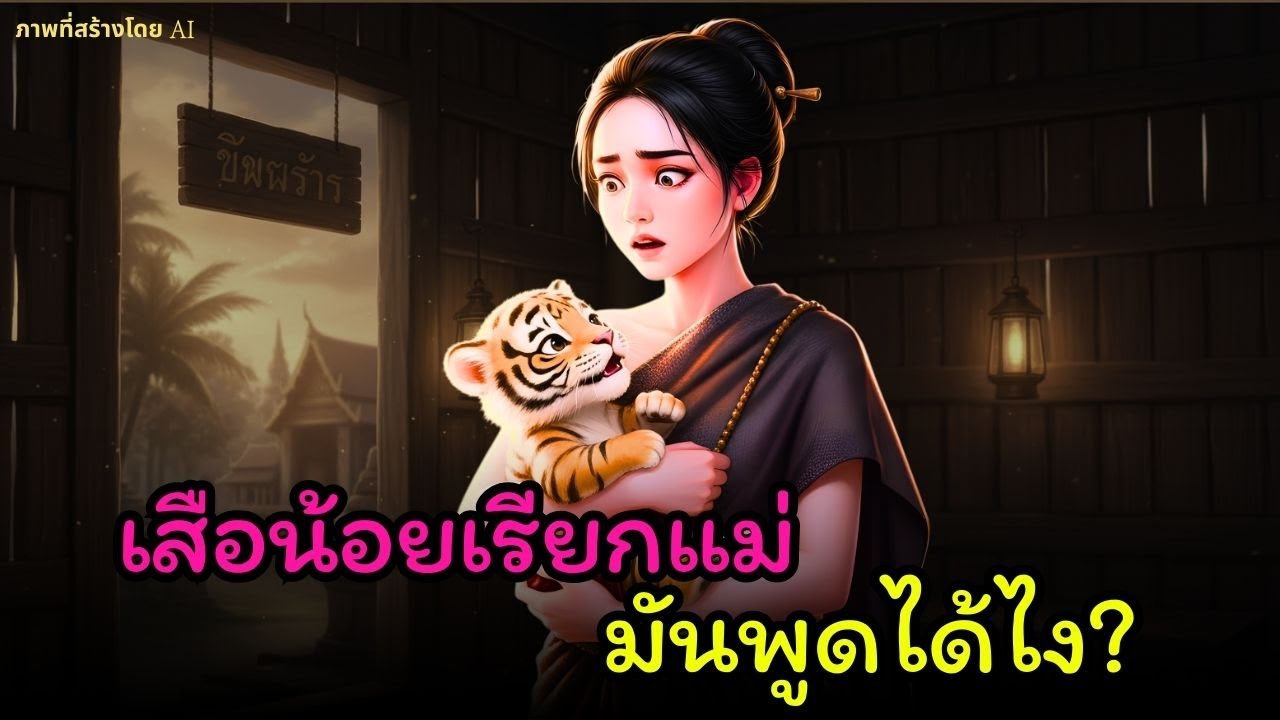 [ นิทานพื้นบ้าน ]กลางป่าลึก ลูกเสือเอ่ยเรียกเด็กหญิงว่า “แม่” ชะตากรรมที่ไม่มีใครคาดถึง