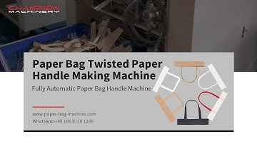 CMHM 100 Paper Bag Twisted Paper Handle Making Machine