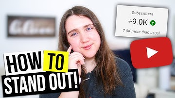 How to STAND OUT On YouTube as a SMALL YOUTUBER and GAIN SUBSCRIBERS in 2020