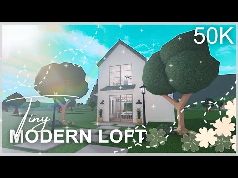 Roblox | Bloxburg: Tiny Modern Loft 50K | (House build)