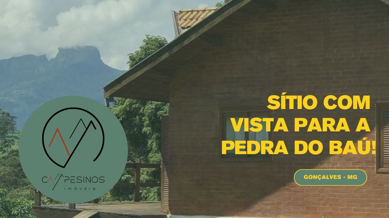 Sítio com vista para Pedra do Baú - Gonçalves - MG