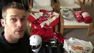 VLOG #7 Talking Kit - Race suit, gloves, boots, helmet and HANS - Sparco, Bell, RRS, Schroth