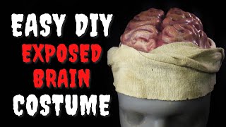 I Made a DIY Halloween Costume That Looks Like My Brain is Exposed