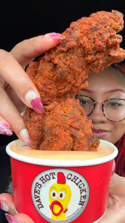 Dave’s Hot Chicken 🐔 #mukbang