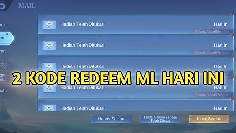 KODE REDEEM ML HARI INI