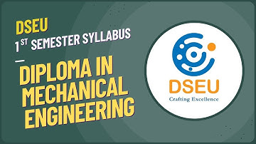 DSEU Diploma in Mechanical Engineering 1st Semester Syllabus 2025 – Complete Guide!