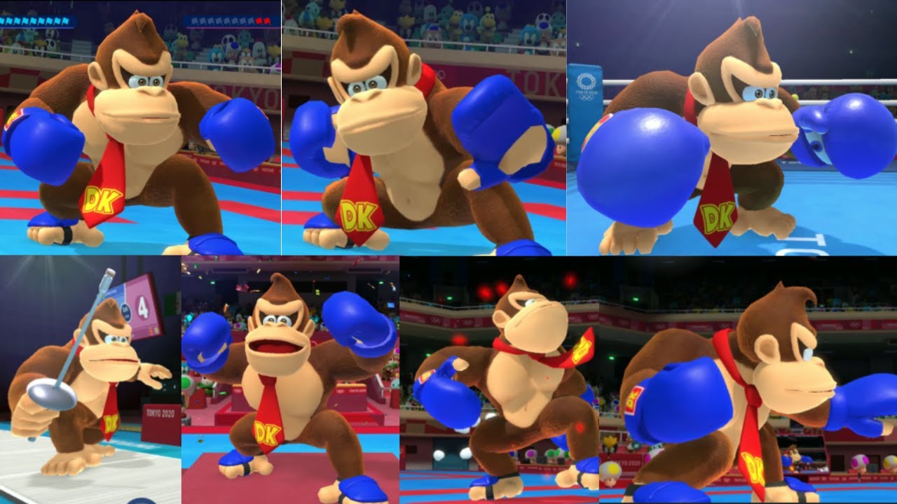 MARIO & SONIC AT THE OLYMPIC GAMES  Donkey Kong - Karate ,Boxing & Fencing