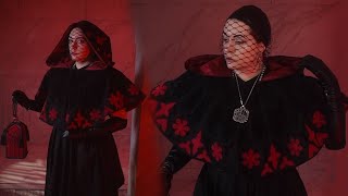 Making a Circle Cut Cropped Cape // With a Giant Hood!