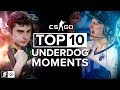 The Top 10 Underdog Moments in CS:GO