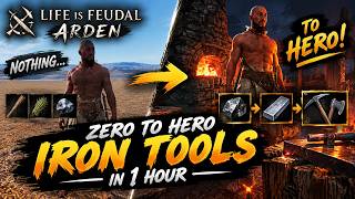 ZERO to HERO in 1 HOUR! 🔨 From NOTHING to IRON TOOLS | Life is Feudal: Arden #Arden screenshot 5