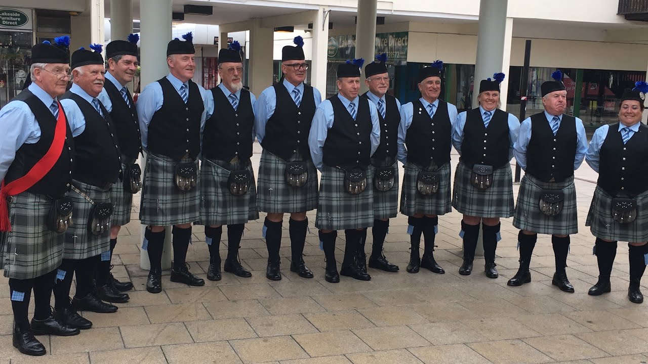 The City of Sheffield Pipe Band Parade at The Staff of Life, Doncaster