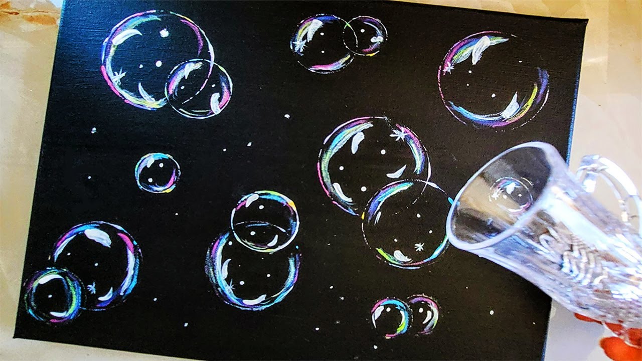 Bubble Painting Tutorial Techniques On Canvas How To Draw Realistic Maxresdefault