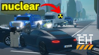 Nuclear Convoy gets *AMBUSHED* by wanted criminals in Emergency Hamburg!!!