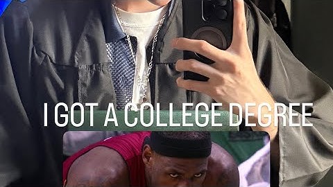 I GOT MY FIRST COLLEGE DEGREE