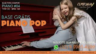 Base para compor   Piano POP TOM D RÉ MAIOR BASE GRÁTIS   BASE FREE   BASE WORSHIP   Playback