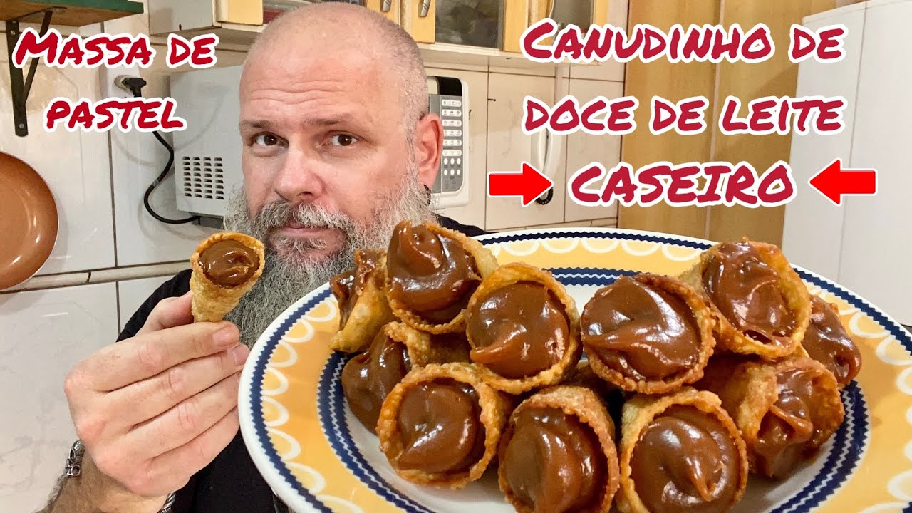 CANUDINHO DE DOCE DE LEITE CASEIRO PERFEITO | MASSA DE PASTEL