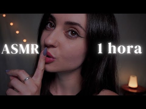 1 hora y media de ASMR relajante 🤍 Mouth Sounds, Brushing, Whispers... 💤