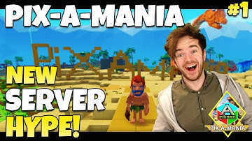 PixARK Getting Started on Pix-A-Mania! PixARK Gameplay Part 1