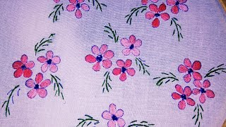 Hand embroidery design/flowers hand embroidery work