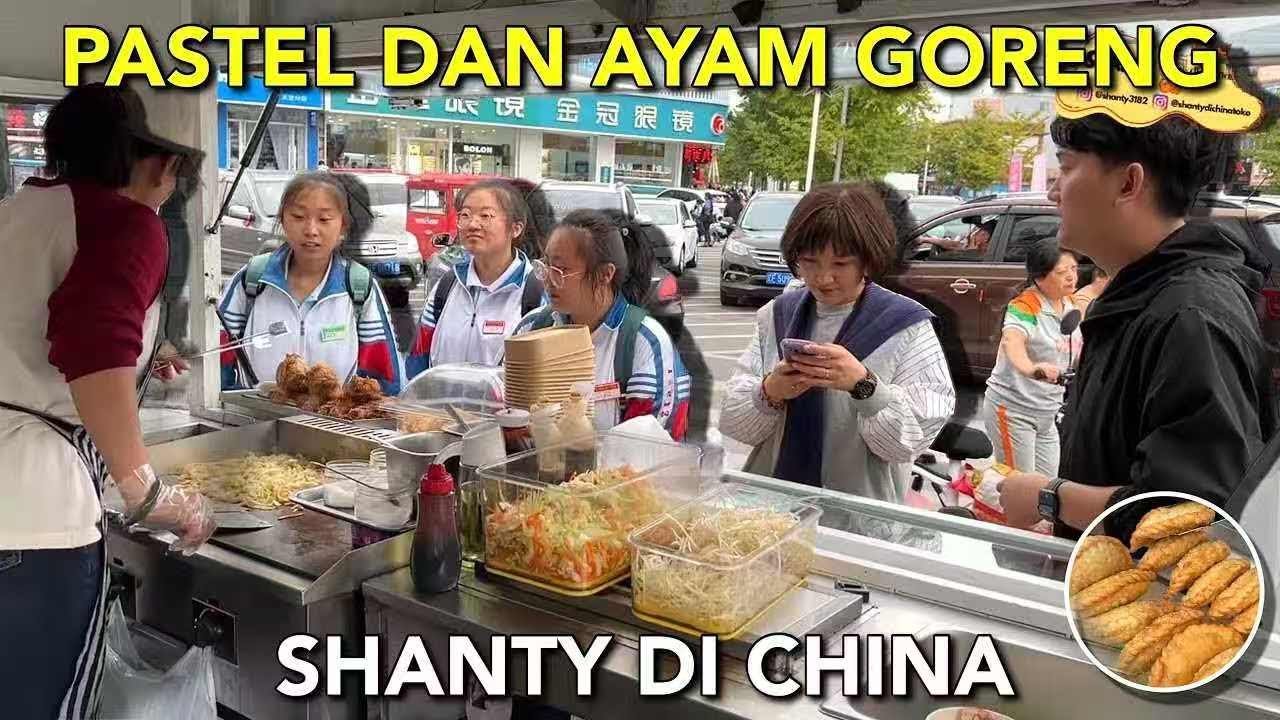 JUAL PASTEL DAN AYAM GORENG DI CHINA, MASYA ALLAH TERKEJUT KARENA HABIS DALAM SEKEJAP MATA🥹🙏🏻