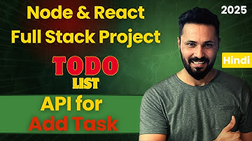 MERN Stack To-Do List Project in Hindi #4 – Make UI for add new Task | Full Stack Project Series