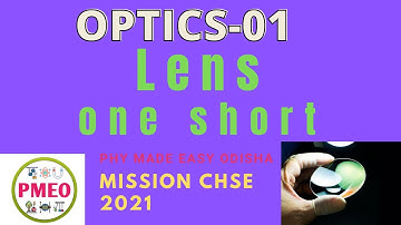 OPTICS Series-01||Lens one short special video||All detailed concept discussion for all students