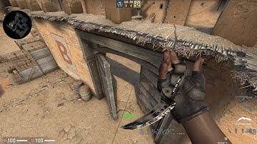 Smoke B Doors from tunnel Dust 2