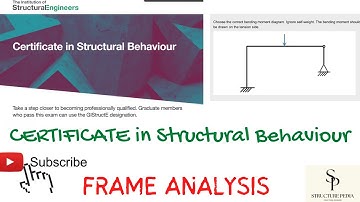 IstructE - certificate in structural behaviour - Frame Analysis