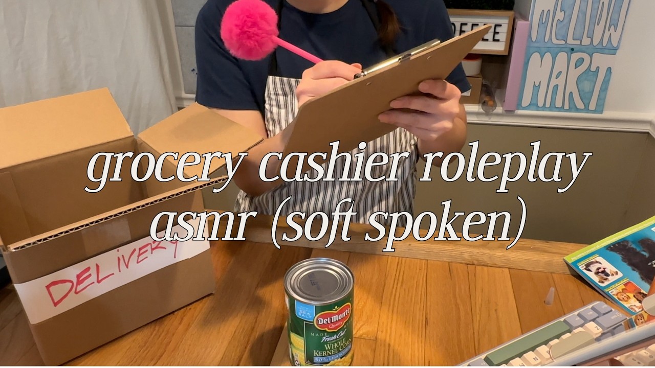ASMR Grocery Store Cashier Roleplay (soft spoken)