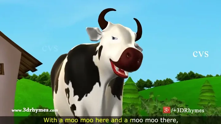 Old MacDonald Had A Farm - 3D Animation English Nursery Rhymes & Songs for children