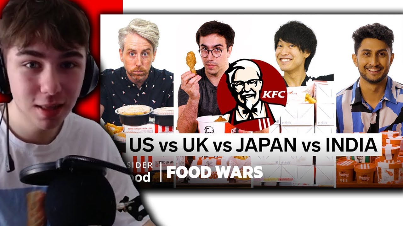 Reacting to US vs UK vs Japan vs India KFC Food Wars Food Insider