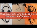 Recensione del Jabra Biz 2300 Quick Disconnect Cuffie Mono On-Ear, Cuffie con Cavo e Cancellazione d