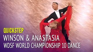 Quickstep = Winson Tam & Anastasia Novikova = WDSF World Championship 10 Dance 2019